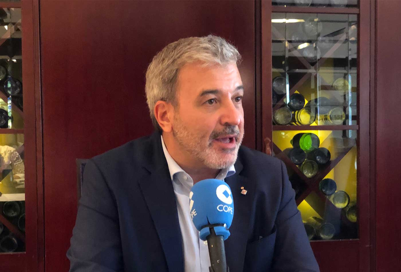 Jaume Collboni, en la entrevista en el programa 'Converses' de la Cadena Cope, con Metrópoli / MA