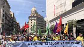 Manifestación por la escuela pública en Barcelona / IAC