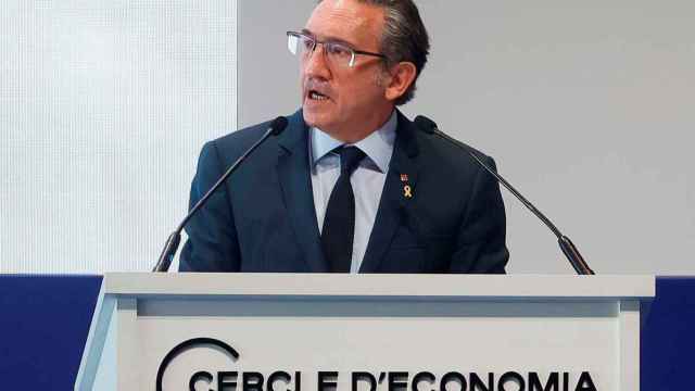 El consejero de Economía, Jaume Giró, en una intervención en el Círculo de Economía / EFE