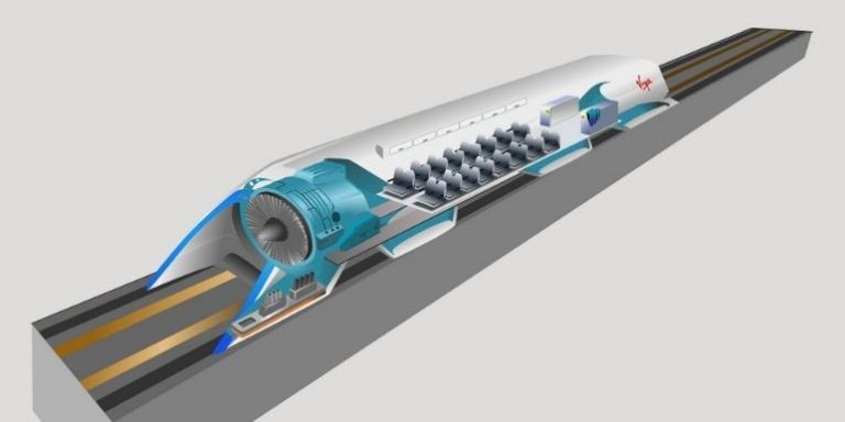 Render del funcionamiento de Hyperloop / ARCHIVO