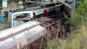 Choque de trenes en Sant Boi de Llobregat