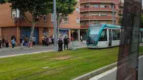 Accidente de tranvía este martes en Sant Adrià / FACEBOOK