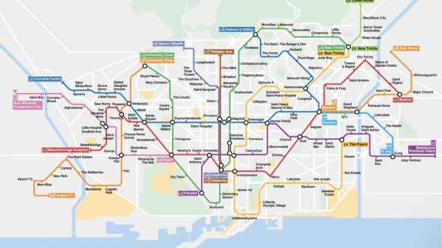 El tronchante mapa del metro (versión guiri) que se ha hecho viral / RRSS