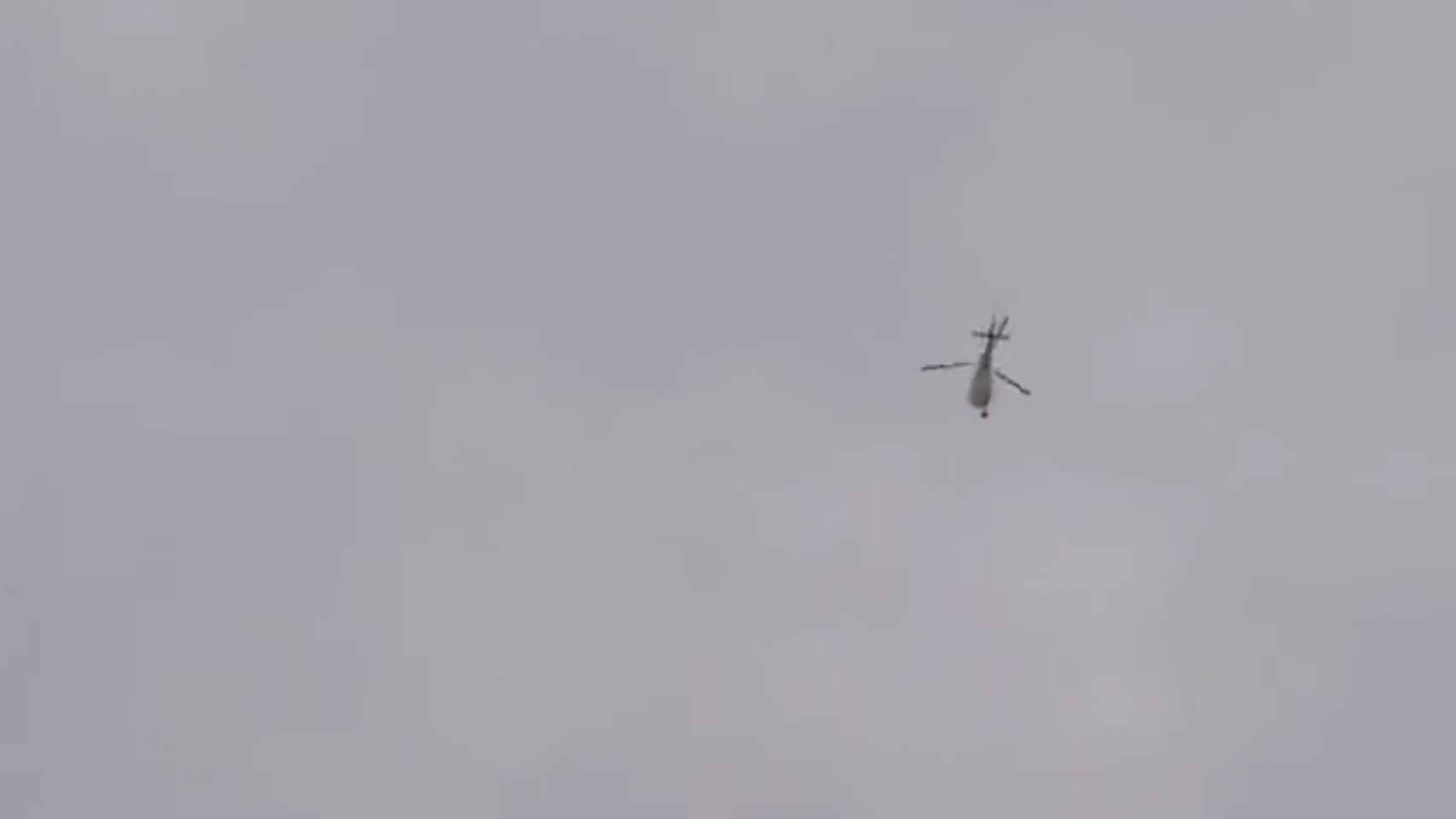El helicóptero desconocido que ha puesto en alerta a los vecinos de Barcelona / TWITTER