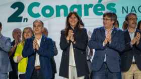 Josep Rius, a la derecha con Turull, Borràs y Puigdemont / JUNTSXCAT