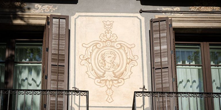 Detalle en la fachada del hotel Antiga Casa Buenavista / INMA SANTOS 