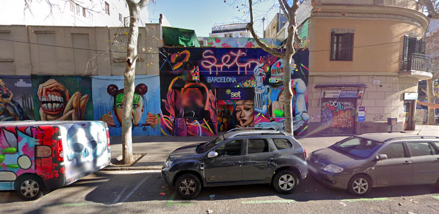 Vista general de la fachada de la discoteca 'afterhour' Set Barcelona del barrio del Clot / GOOGLE MAPS