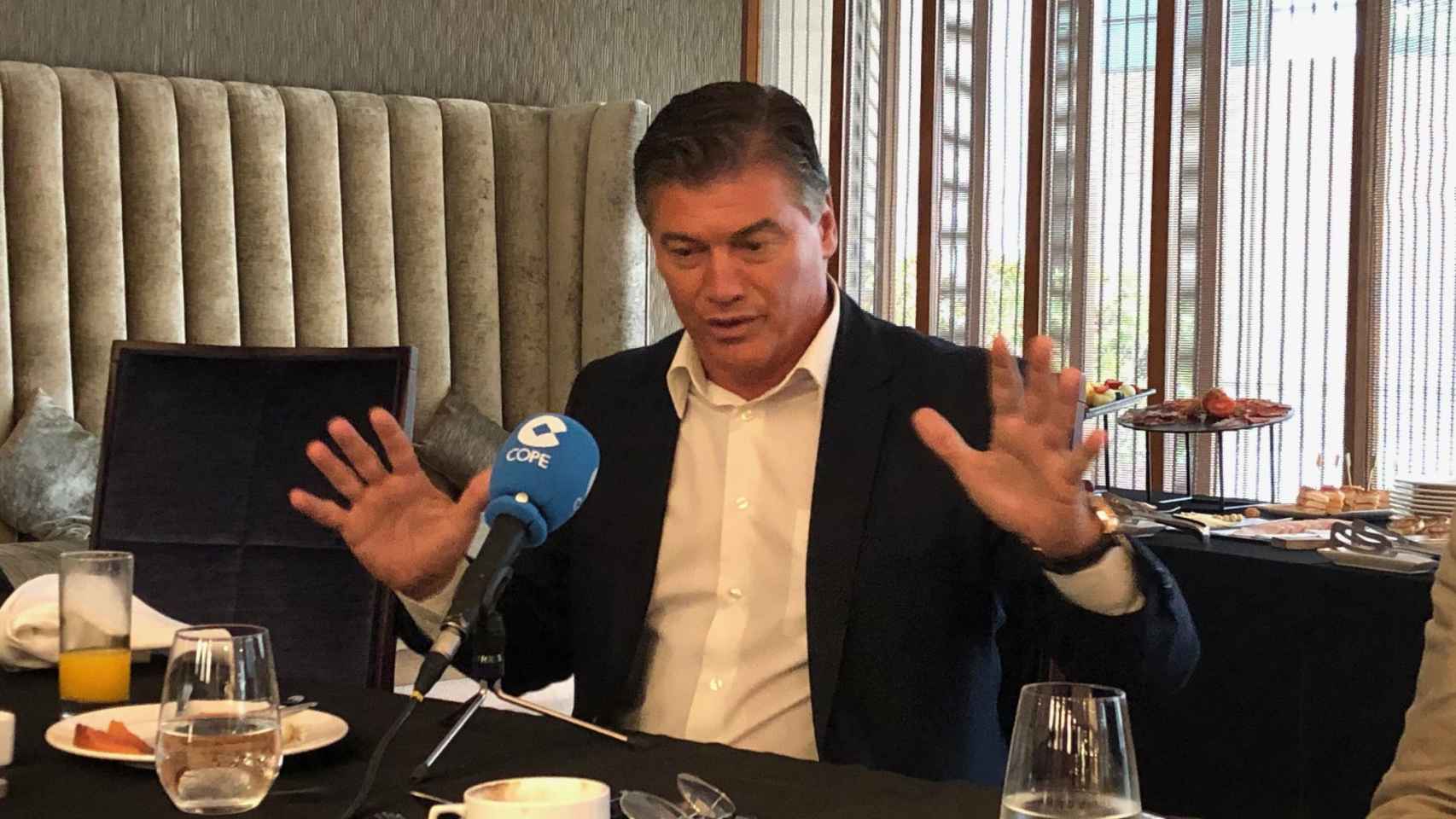 Antonio Cañete, presidente de Pimec, en una entrevista con la Cadena Cope / MA
