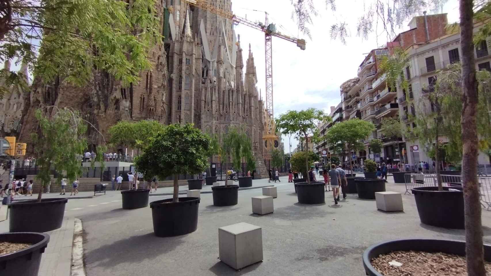 La calle Marina, frente a la Sagrada Família / GUILLEM ANDRÉS