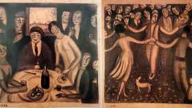Las obras 'Vi ranci' y 'Les sardanes de festa major' de Salvador Dalí / MOSSOS D'ESQUADRA