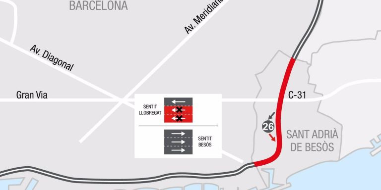 Afectaciones en la Ronda Litoral de Barcelona por obras de renovación del asfalto / EUROPA PRESS