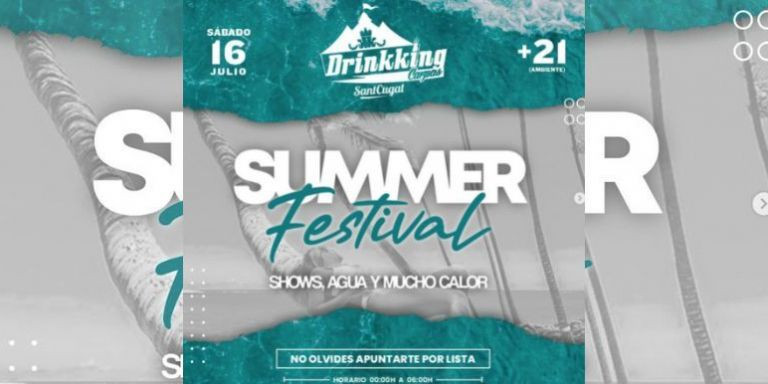 'Flyer' de la discoteca Drinkking de la fiesta prevista para este fin de semana / INSTAGRAM