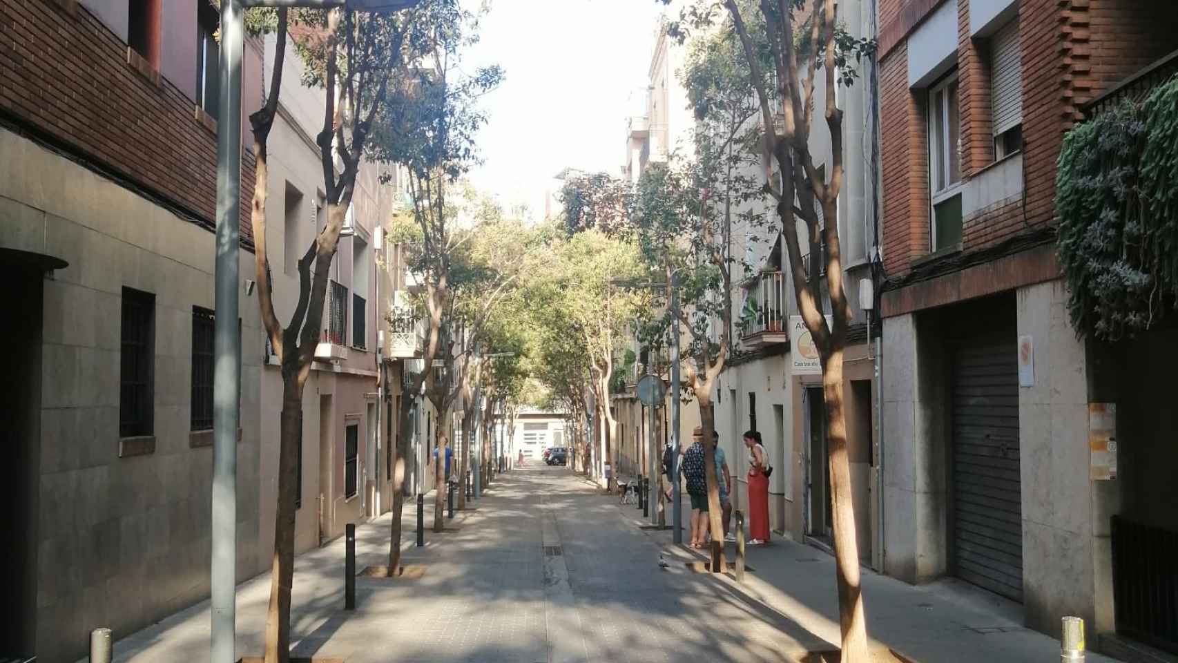 Vista de la calle de Servet del barrio de Sant Andreu del Palomar / ANDONI BERNÁ CALVO