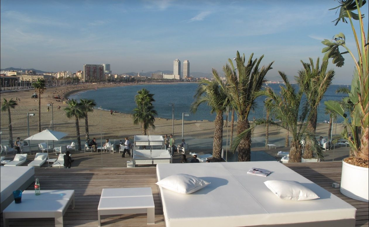 Vistas de Barcelona desde la terraza del Hotel W