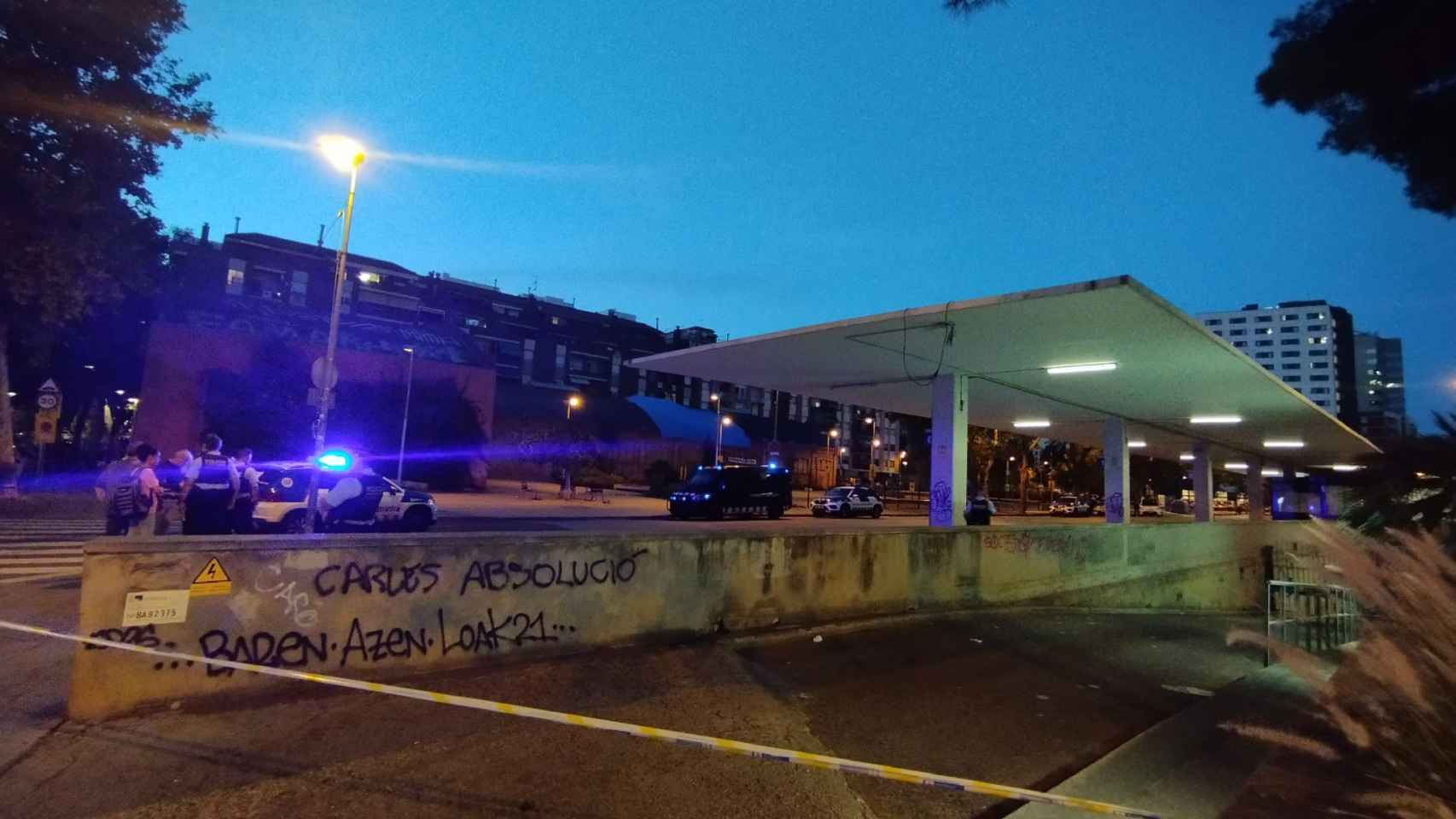 Imagen del lugar de los hechos, cerca de la estación de Sants, en la que tuvo lugar el disparo contra el agresor / METRÓPOLI