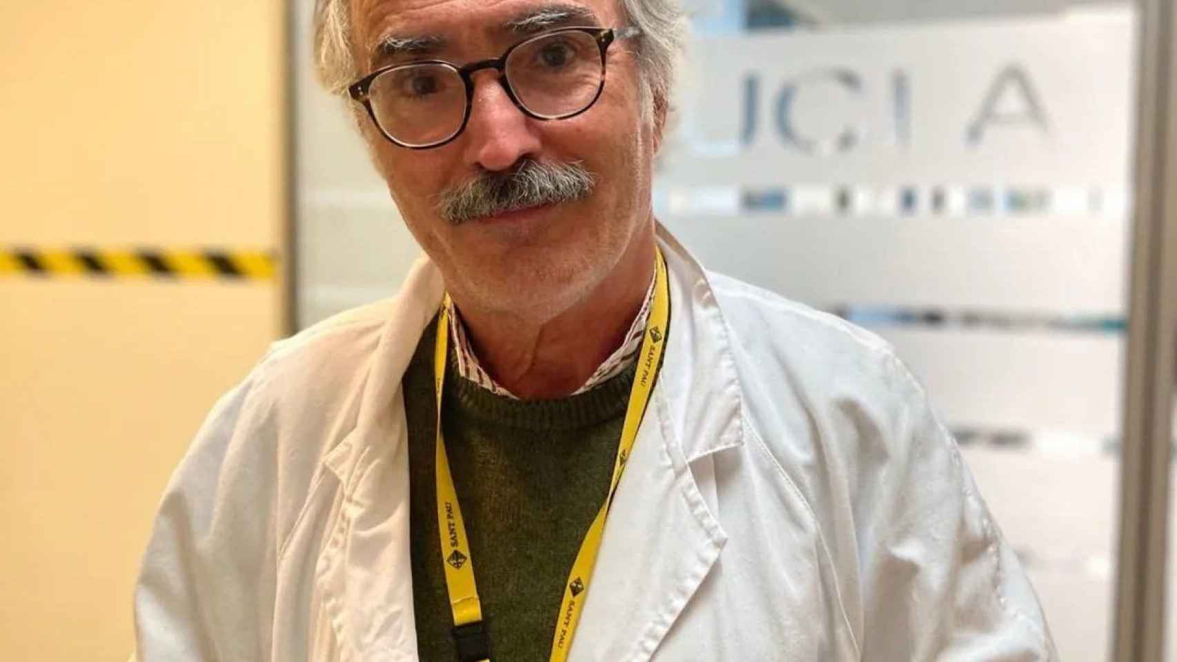 El doctor Jordi Mancebo, jefe del Servicio de Medicina Intensiva del Hospital Sant Pau de Barcelona / TWITTER