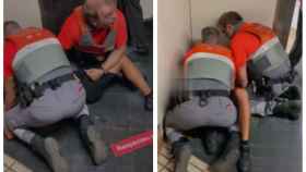 La seguridad del metro reduce a un presunto ladrón hasta la llegada de los Mossos / CEDIDA