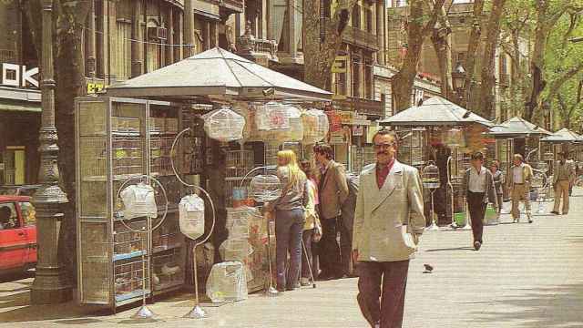 Imagen de 1980 de La Rambla de Barcelona