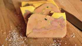 Foie gras en una imagen de archivo