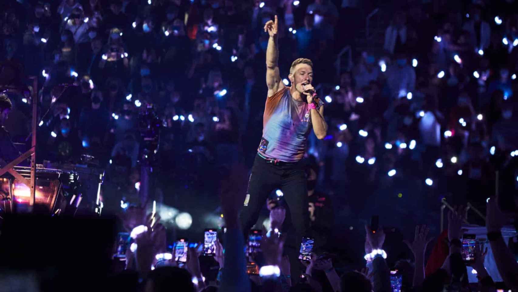 Chris Martin, cantante de Coldplay, durante un concierto en una imagen de archivo