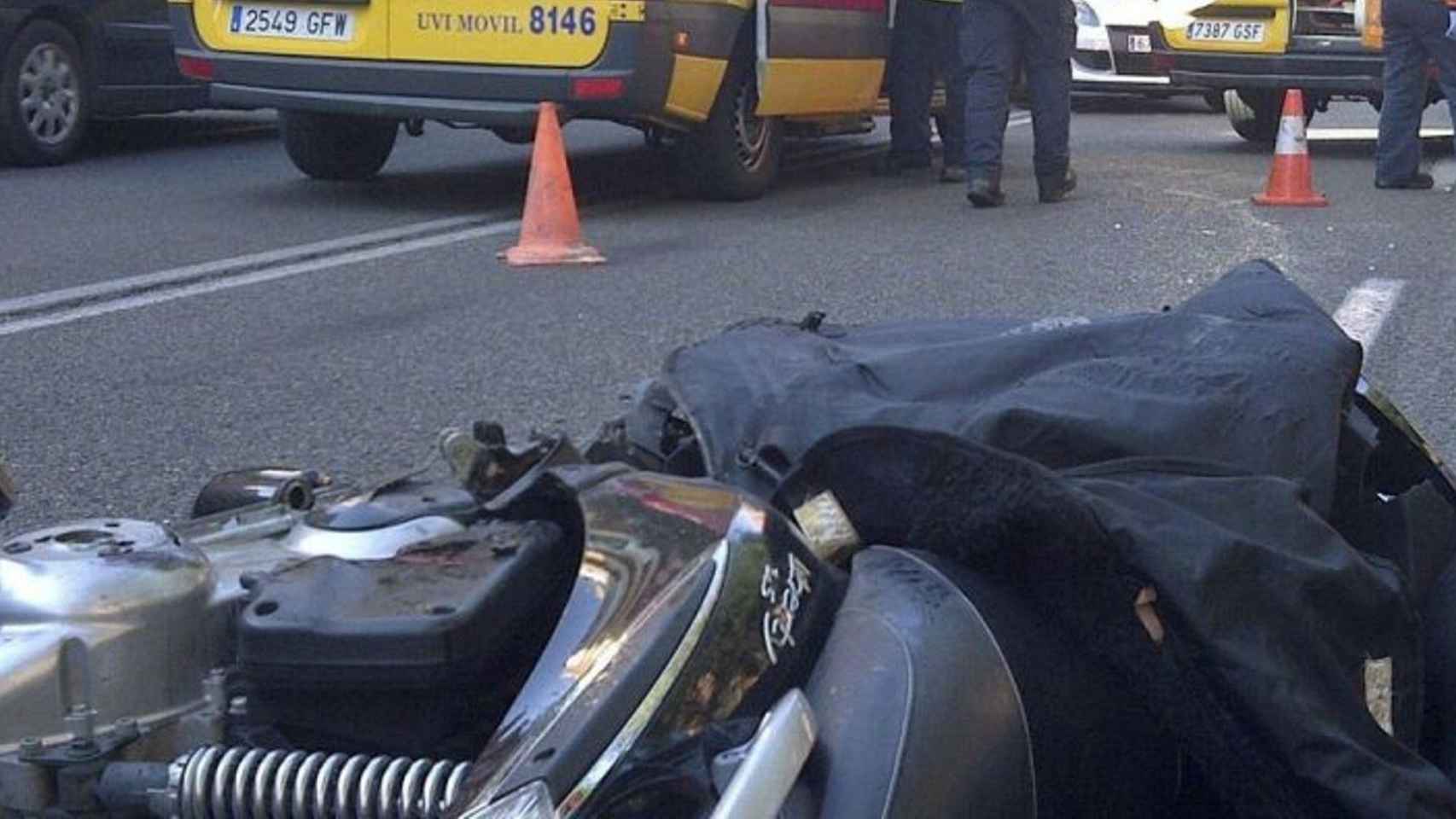 Accidente de moto en una imagen de archivo / EFE