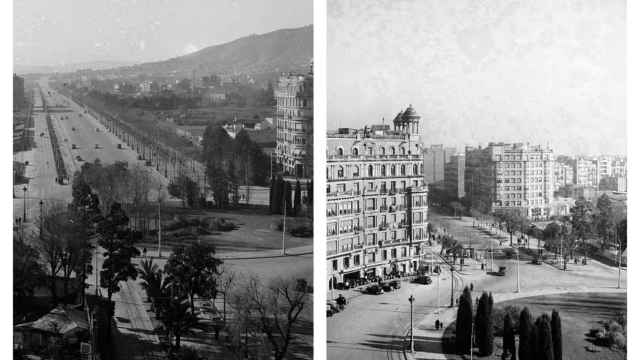 La avenida Diagonal y la plaza de Francesc Macià en 1934 / ARXIU FOTOGRÀFIC DE BARCELONA