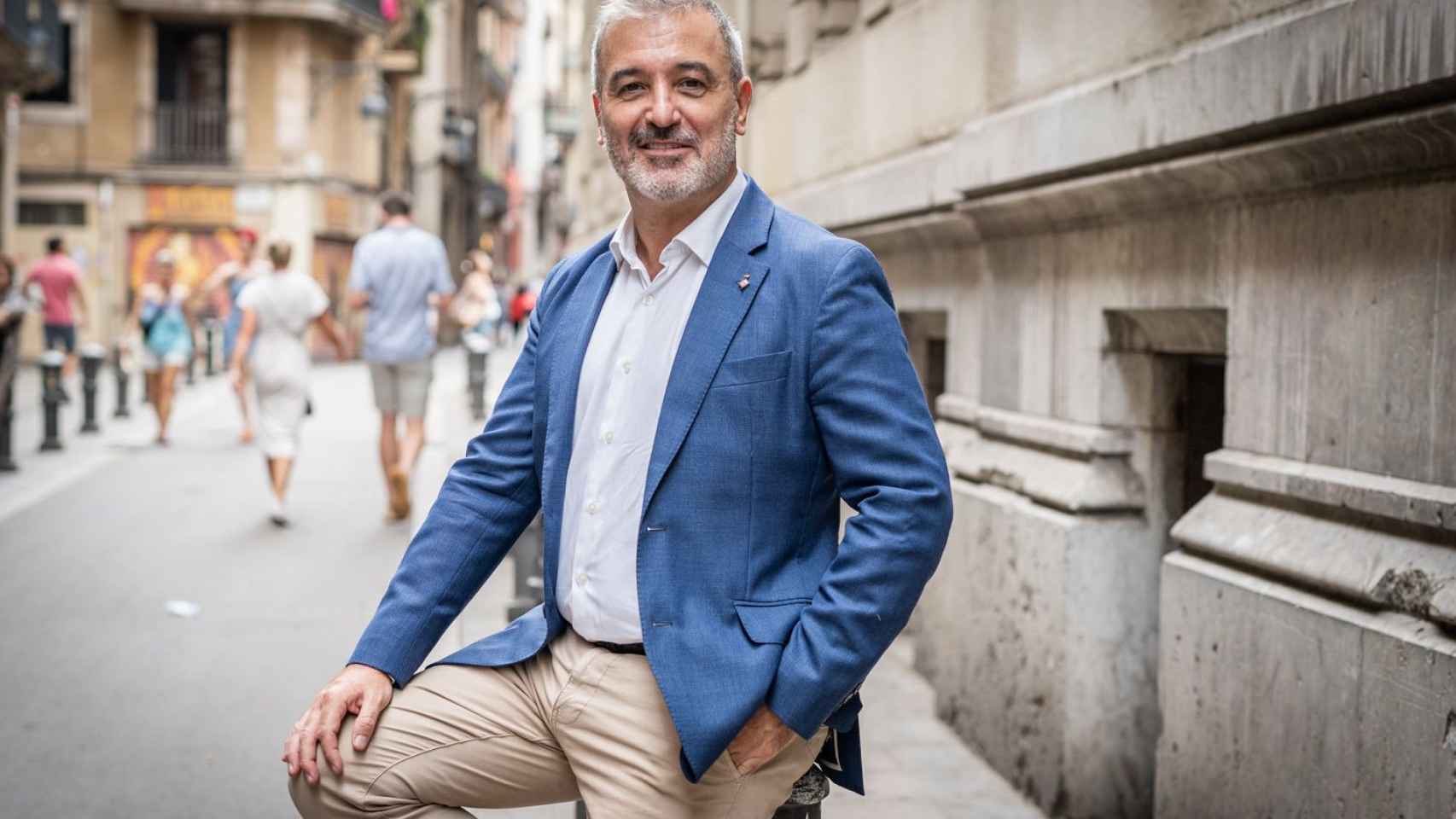 El primer teniente de alcalde, Jaume Collboni, en la entrevista con 'Metrópoli' / LUIS MIGUEL AÑÓN