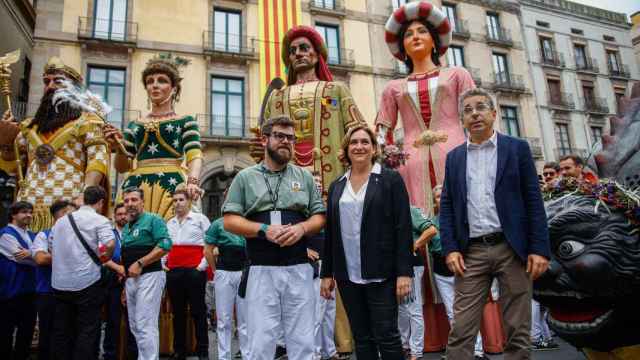 Colau el sábado durante la Mercè / KIKE RINCÓN - EP