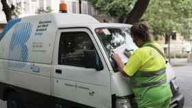 Trabajadora del servicio de limpieza de Barcelona / AJ BCN
