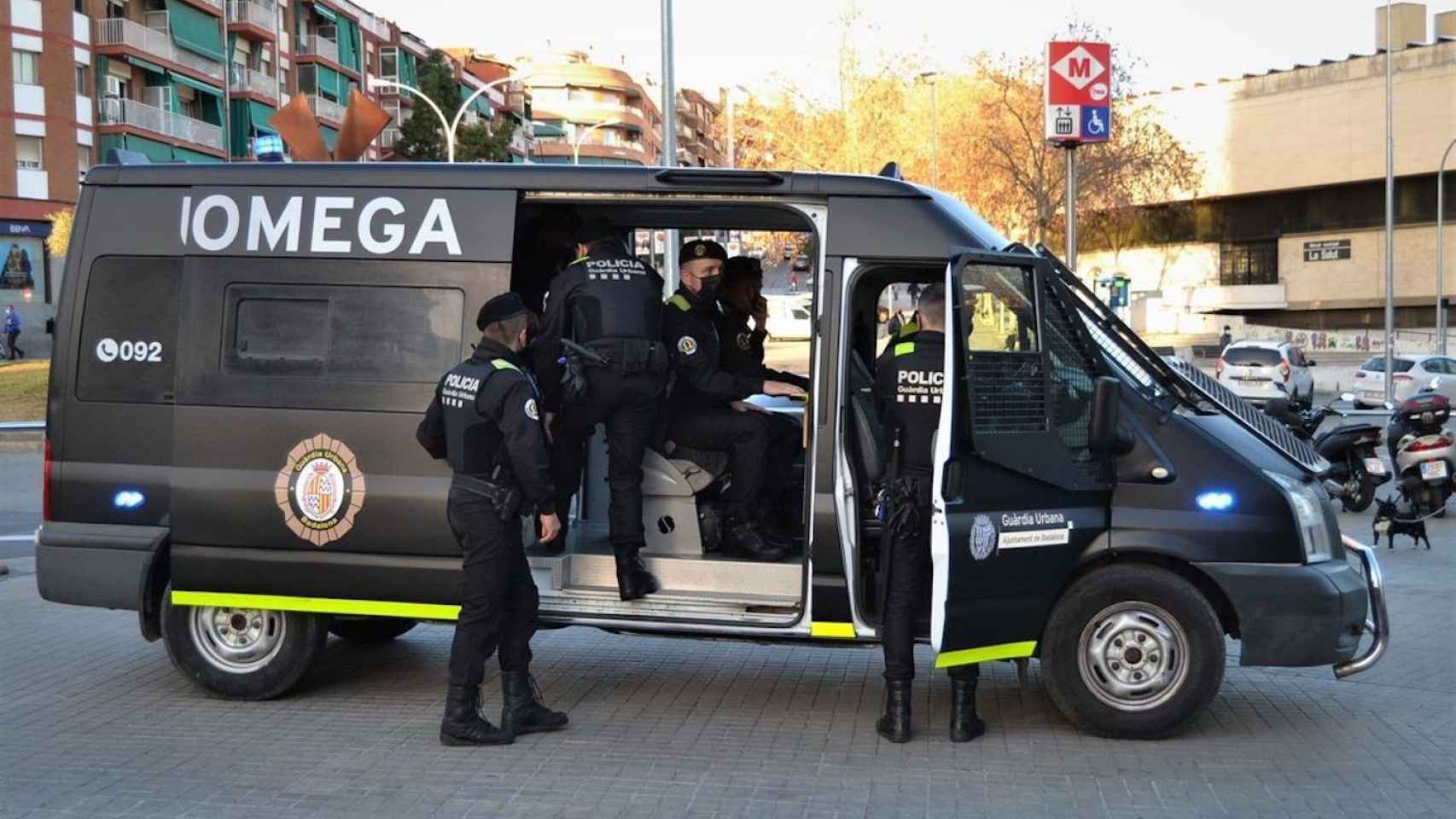 La furgoneta de la Unidad Omega de la Guardia Urbana de Badalona. / AYUNTAMIENTO DE BADALONA