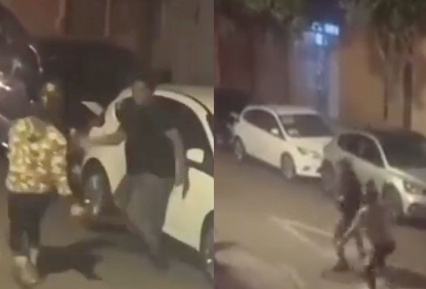 Imágenes de la pelea con machetes en plena calle en L'Hospitalet / RRSS
