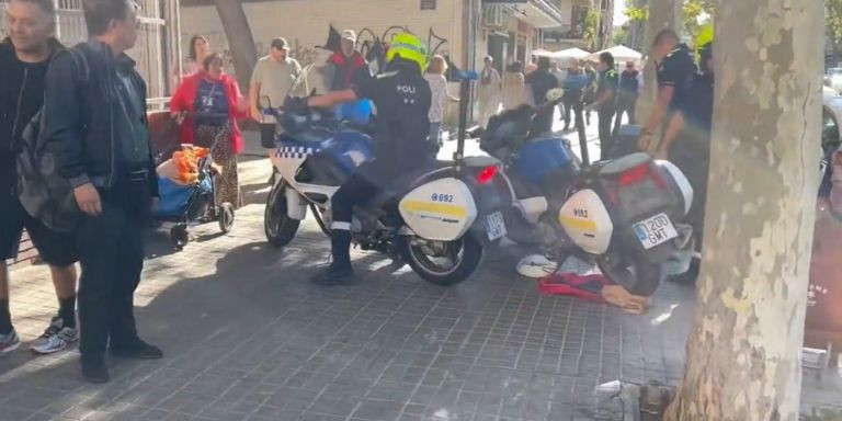 La policía desaloja el mercado de la miseria de Badalona y Sant Adrià / TWITTER