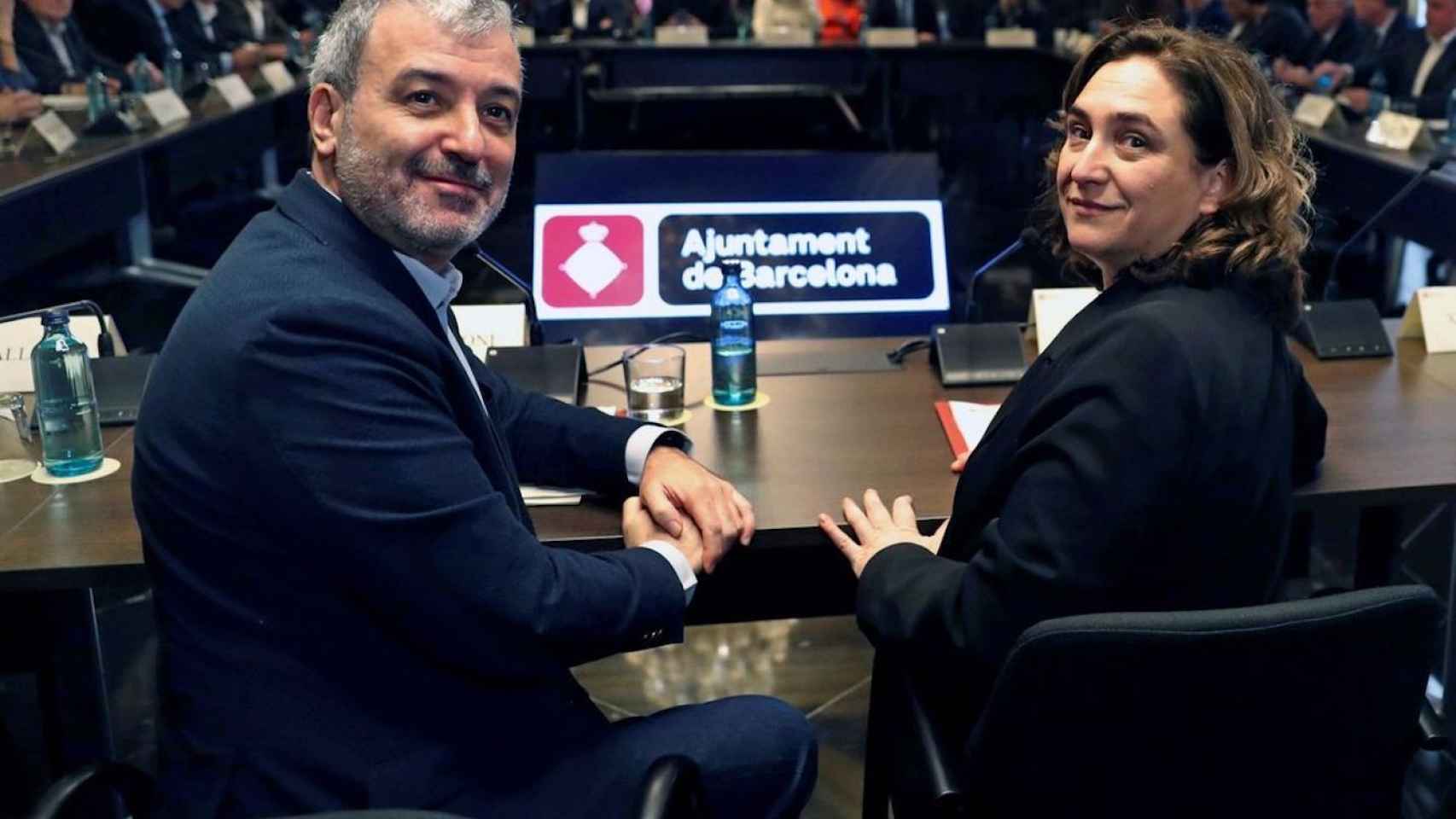Ada Colau y Jaume Collboni, en un acto / EFE