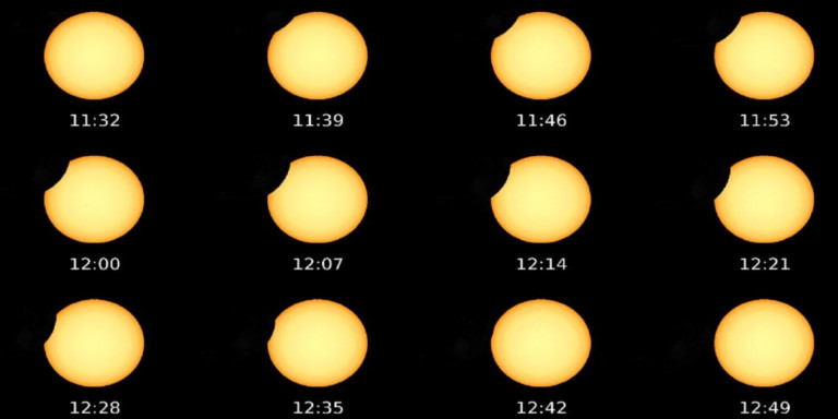 Previsión del eclipse parcial de Sol en Barcelona / IGN (Observatorio Astronómico Nacional) 