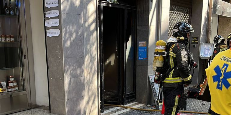Incendio provocado en un edificio de Gràcia / CEDIDA