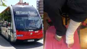 El autobús H16, donde un niño se fracturó la tibia por exceso de velocidad / CEDIDA