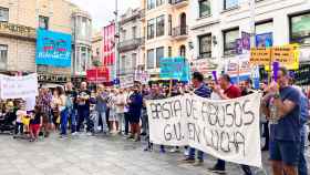 Manifestación de la Guardia Urbana del pasado 25 de octubre en la Plaza de la Vila de Badalona / ÁNGELA VÁZQUEZ