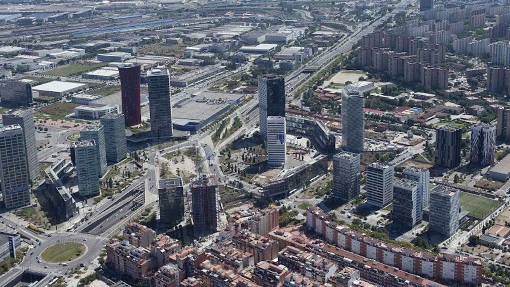 Imagen aérea de L'Hospitalet de Llobregat