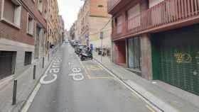 Calle de la Conca de Tremp de Barcelona, viral por su pendiente / GOOGLE MAPS