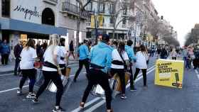 Calle cortada al tráfico por el programa 'Obrim Carrers' en Barcelona / AJ BCN