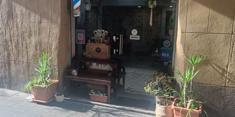 La peluquería de la calle de Sant Pacía / CEDIDA