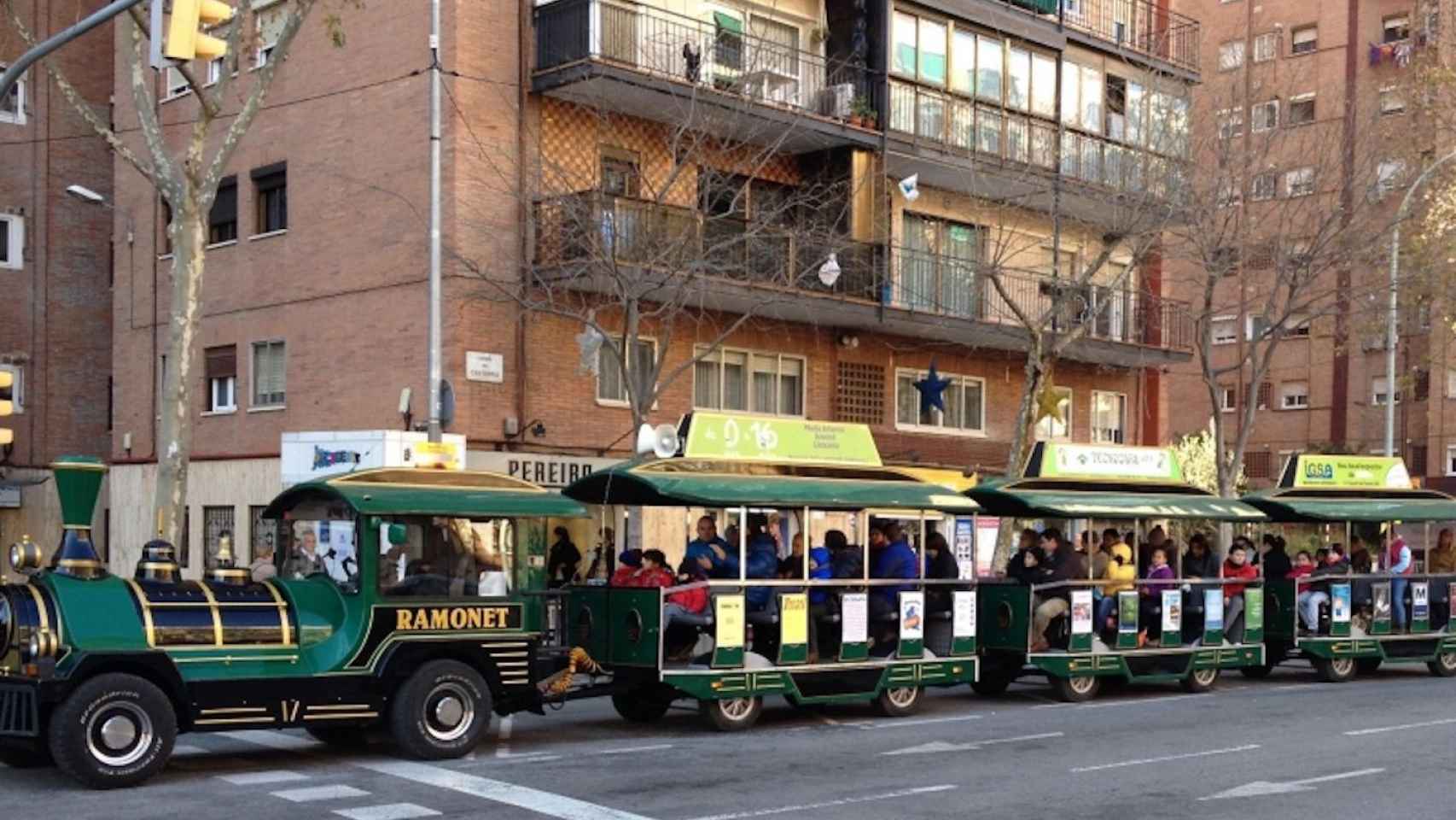 Imagen de un 'trenet de Nadal' en Barcelona / AYUNTAMIENTO DE BARCELONA