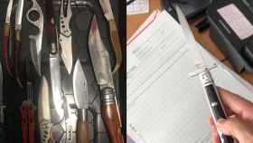 Algunas de las armas encontradas por los policías en Barcelona en 2019 / ARCHIVO - METRÓPOLI