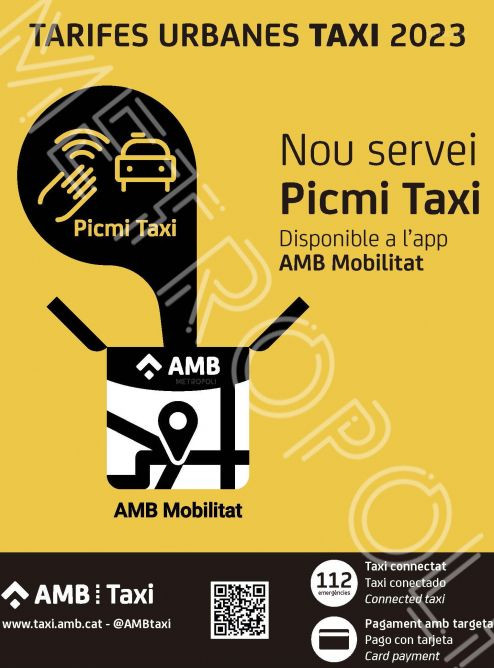 Anuncio de la nueva app del taxi que llevarán todos los vehículos