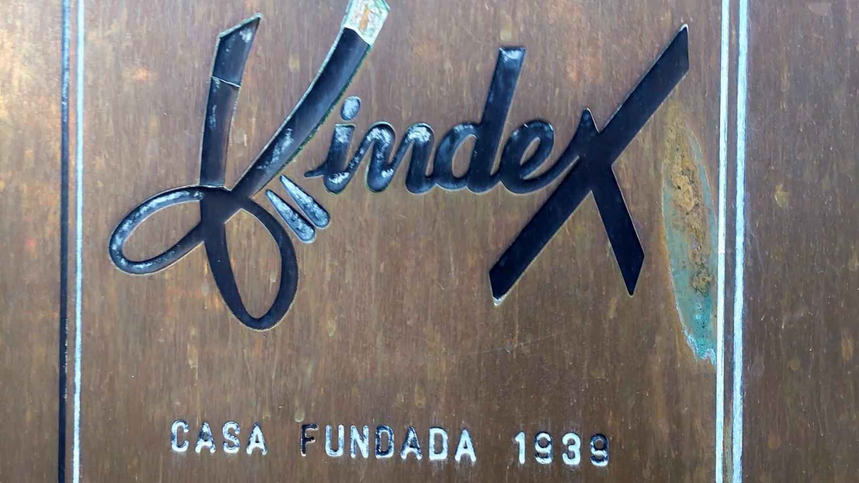Logo de la zapatería Kindex fundada en 1939 / CEDIDA