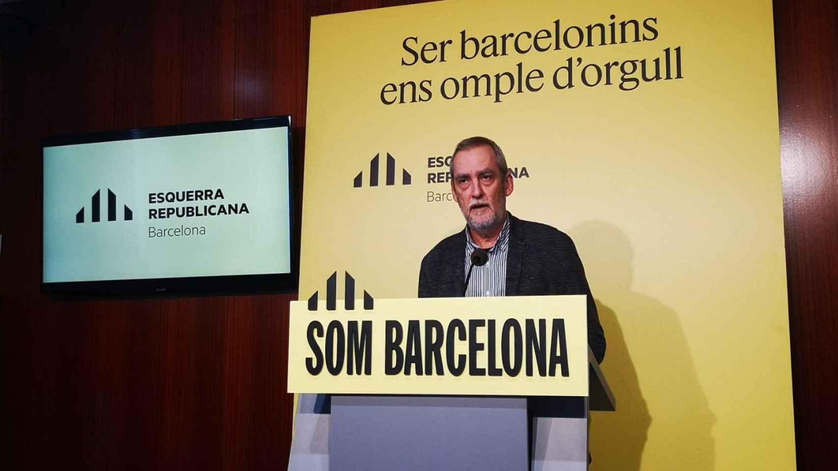 Jordi Coronas en rueda de prensa de ERC / EUROPA PRESS