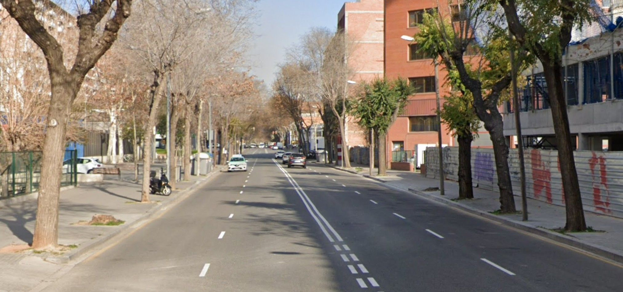 Calle de Perú, en la que se implementará el nuevo carril bici / MAPS