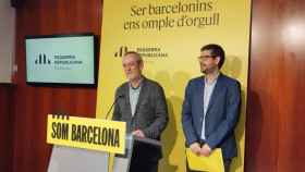 El portavoz de ERC, Jordi Coronas, y el concejal Jordi Castellana / EUROPA PRESS