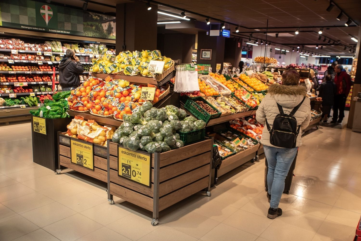 Un supermercado en una imagen de archivo