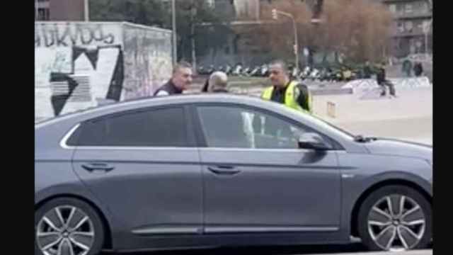 Tito Álvarez discute con un conductor de VTC en la estación de Sants de Barcelona / CEDIDA - CG